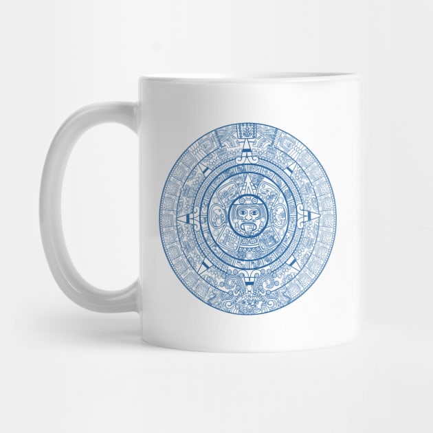 Creative Blue Aztec Emblem Gift by Swimarts